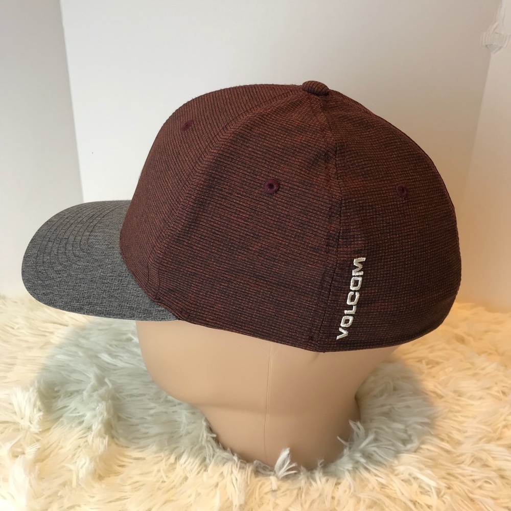 Volcom Flexfit Maroon Baseball Cap - image 3